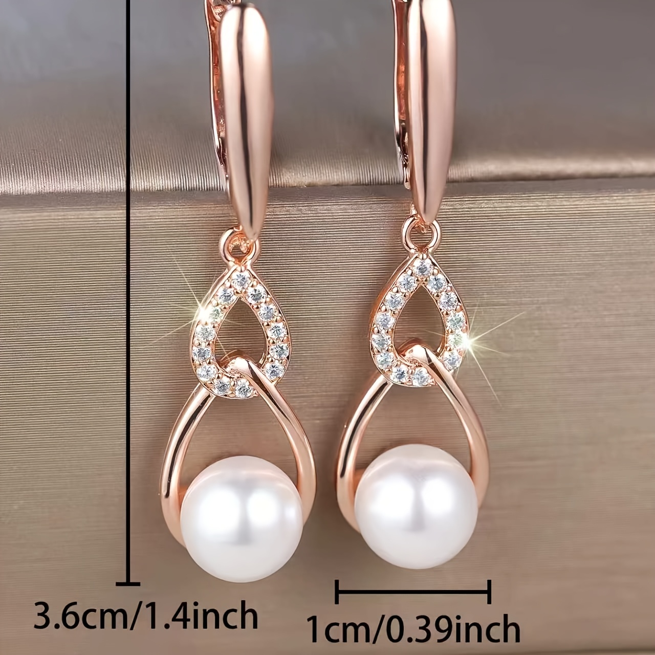 Women's Classic Elegant Minimalist Zirconia Inlaid Earrings